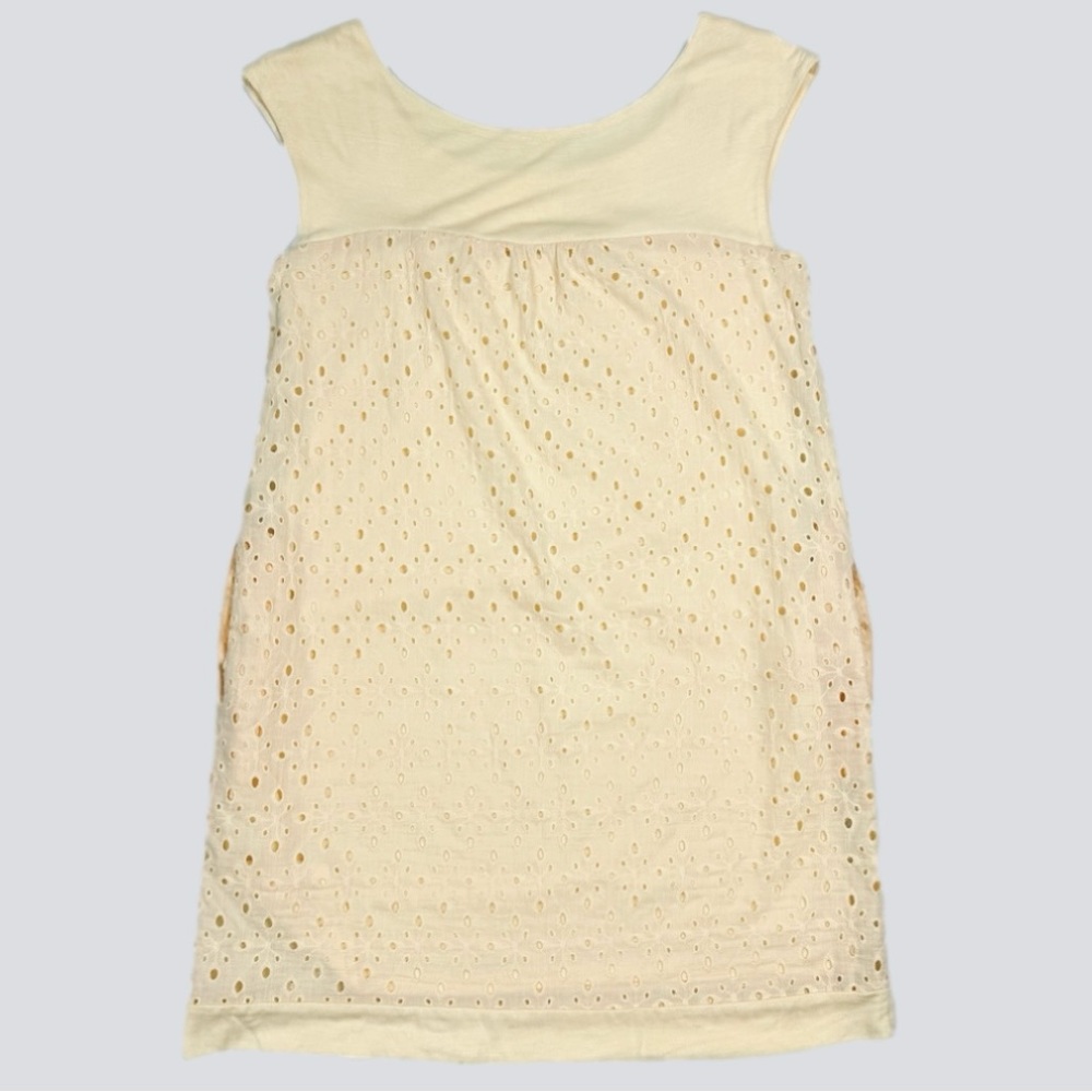 NWT Anthropologie Matty M Eyelet Embroidered Overlay Sleeveless Shift Dress - Picture 3 of 10